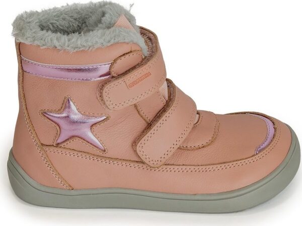 Dívčí zimní boty Barefoot LINET ROSA
