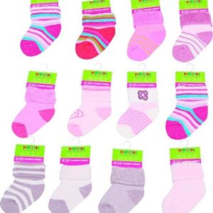 Kojenecké ponožky dívčí froté (0 až 6m)