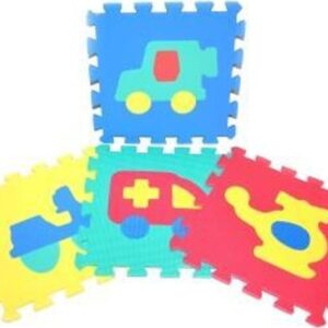 Měkké puzzle bloky dopravní prostředky 30 cm
