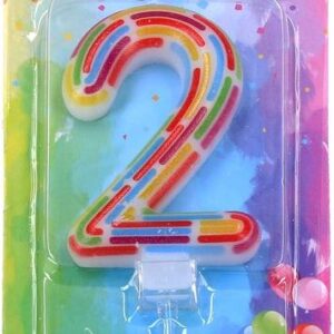 Párty svíčka číslo 2 Čárky