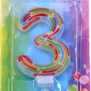 Párty svíčka číslo 3 Čárky