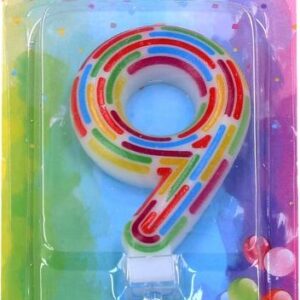 Párty svíčka číslo 9 Čárky