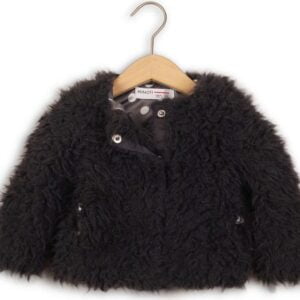 Svetr dívčí chlupatý celopropínací