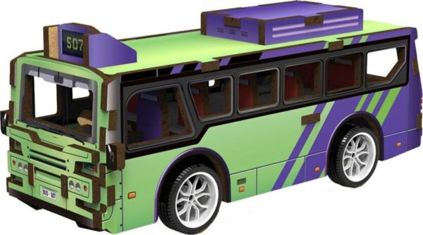 3D puzzle dřevěné - Autobus 14 cm