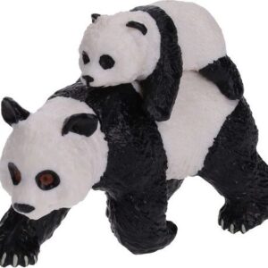 C - Figurka Panda s mládětem 8 cm