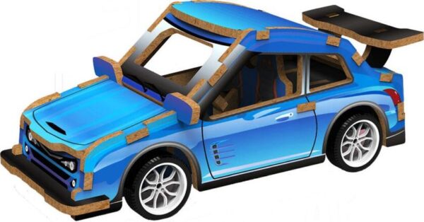 3D puzzle dřevěné - Závodní auto 13 cm