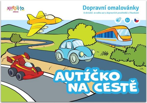 Autíčko na cestě omalovánka A5