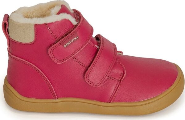 Dívčí zimní boty Barefoot DENY FUXIA