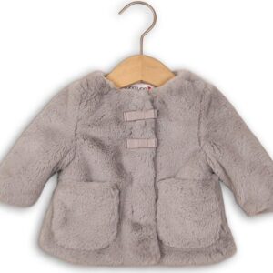 Kabátek kojenecký chlupatý s bavlněnou podšívkou