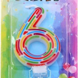 Párty svíčka číslo 6 Čárky