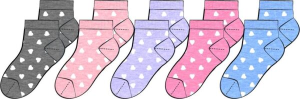 Ponožky dívčí 5pack