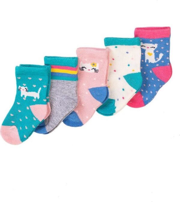 Ponožky dívčí 5pack