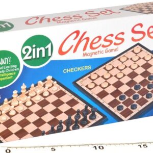 Šachy + dáma 2v1 magnetické