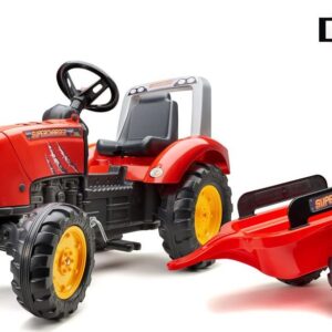 Šlapací traktor Supercharger červený
