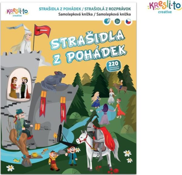 Strašidla z pohádek - samolepková knížka