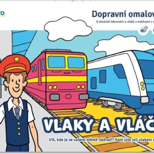Vlaky a vláčky - Dopravní omalovánky A5