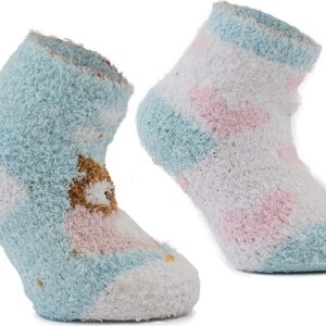 ponožky dívčí FLUFFY s protiskluzem - 2pack
