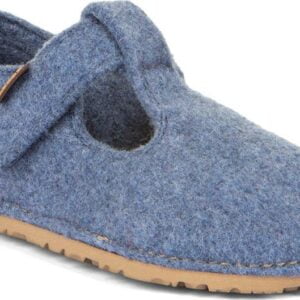 Chlapecké barefoot bačkory FLEXY WOOLY Denim; Froddo; G1700378-1; modrá - 30