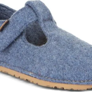 Chlapecké barefoot bačkory FLEXY WOOLY Denim; Froddo; G1700378-1; modrá - 30