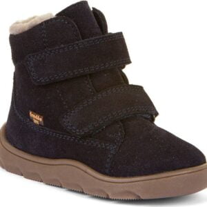 Chlapecké zimní barefoot boty ZERU TEX FURRY Dark blue