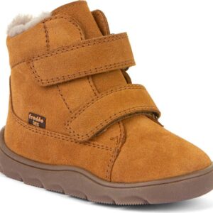 Dětské zimní barefoot boty ZERU TEX FURRY Cognac
