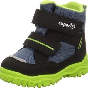 Chlapecké zimní boty HUSKY1 Black/Light Green Gore-Tex