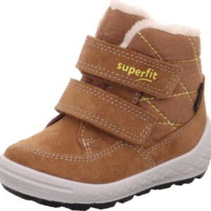 Dětské zimní boty GROOVY 2.0 Brown/Yellow Gore-TEX