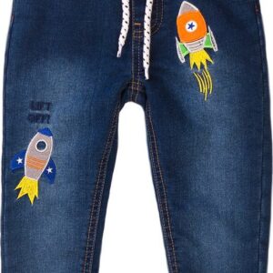 Kalhoty džínové s výšivkou