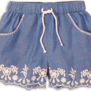 Kraťasy dívčí bavlněné vyšívané