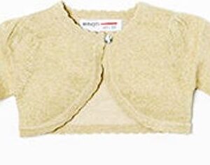 Svetr dívčí bolerko s ozdobnými lemy