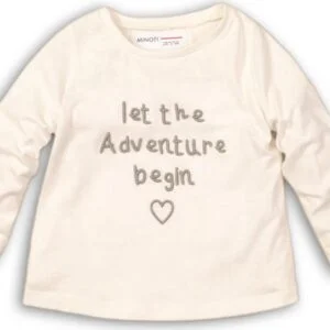 Tričko dívčí s dlouhým rukávem s aplikací