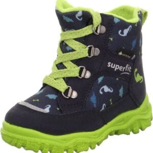 Chlapecké zimní boty HUSKY1 Blue/Light Green Gore-Tex