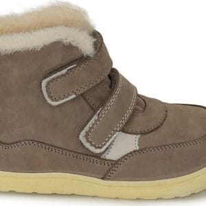 Dívčí zimní barefoot boty KESY TAUPE