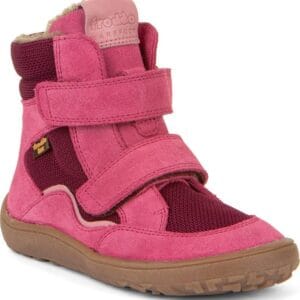 Dívčí zimní barefoot boty TEX WINTER Fuxia