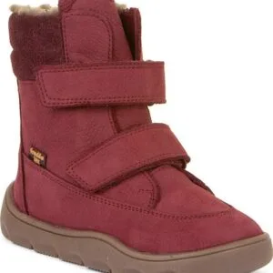 Dívčí zimní barefoot boty ZERU TEX WINTER Bordaux