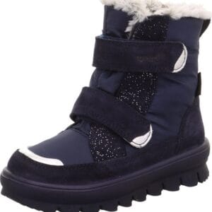 Dívčí zimní boty FLAVIA Blue/Silver Gore-Tex
