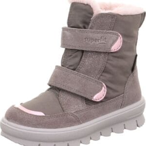 Dívčí zimní boty FLAVIA Gray/Pink Gore-Tex