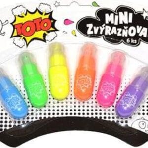 Zvýrazňovač mini sada 6 ks