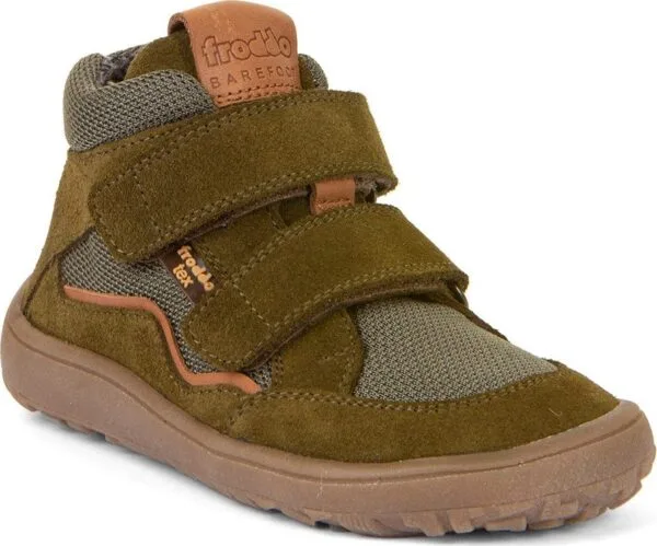 Chlapecké barefoot boty TEX AUTUMN Olive Froddo G3110254-2- zelená - 40