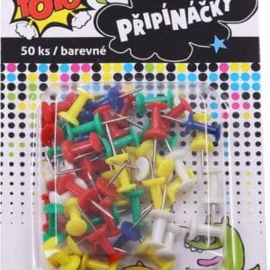 Připínáčky barevné 50 ks