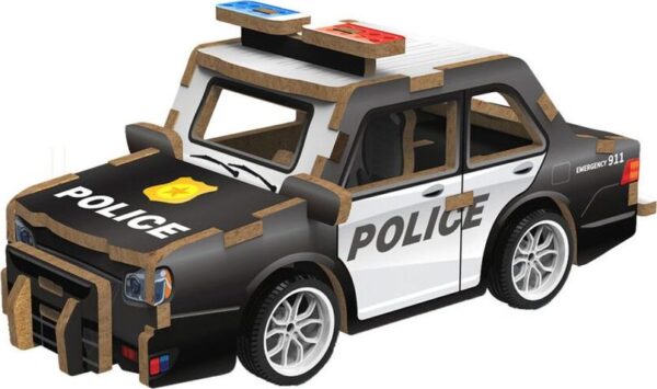 3D puzzle dřevěné - Policejní auto 13 cm