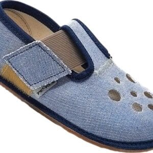 Barefoot chlapecké přezůvky Pegres BF03 textil - modrá - 32