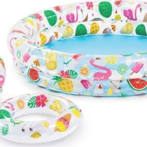 Bazén s kruhem a míčem