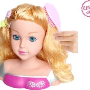 Česací hlava s příslušenstvím 22 cm