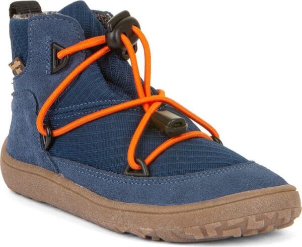 Chlapecké celoroční barefoot boty TEX TRACK Denim Froddo G3110257-1 - světle modrá - 41