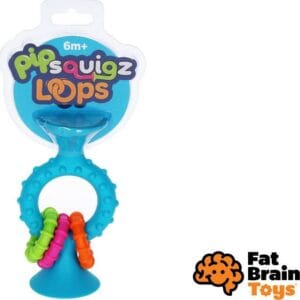 Chrastítko pipSquiz Loops modré