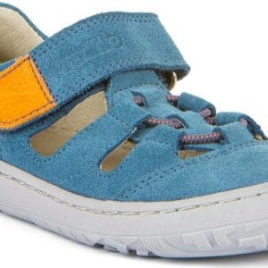 Dětská barefoot sandály ELASTIC Jeans Froddo G3150262-14 světle modrá - 35