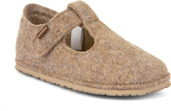 Dětské barefoot bačkory FLEXY WOOLY Beige Froddo G1700378-4 - béžová - 30