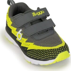 Dětské lehké sportovní tenisky BUGGA HONE Gray/Yellow/Black - 38