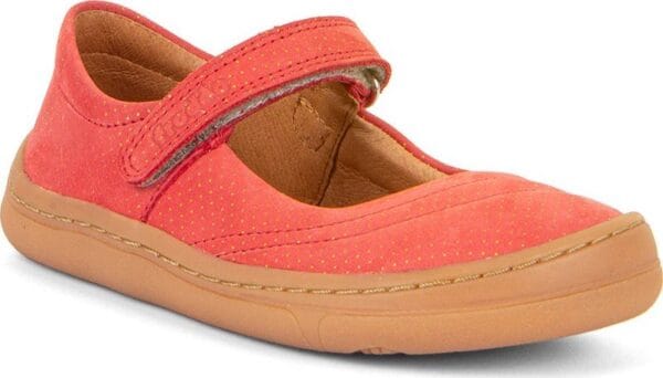 Dívčí barefoot baleríny MARY J Coral Froddo G3140184-7 červená - 38